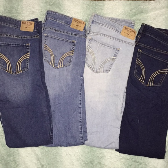 Hollister Denim - BUNDLE OF HOLLISTER JEANS (4 PAIRS) 11 LONG